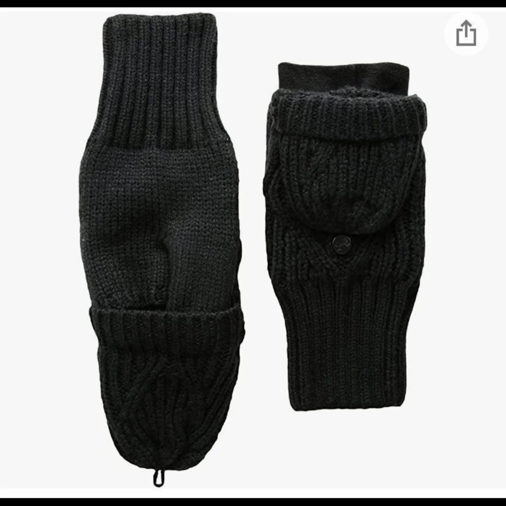 Under armour black mittens